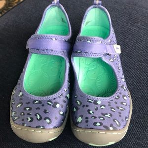 Jambu Girls Purple Cheetah Leopard print Shoe